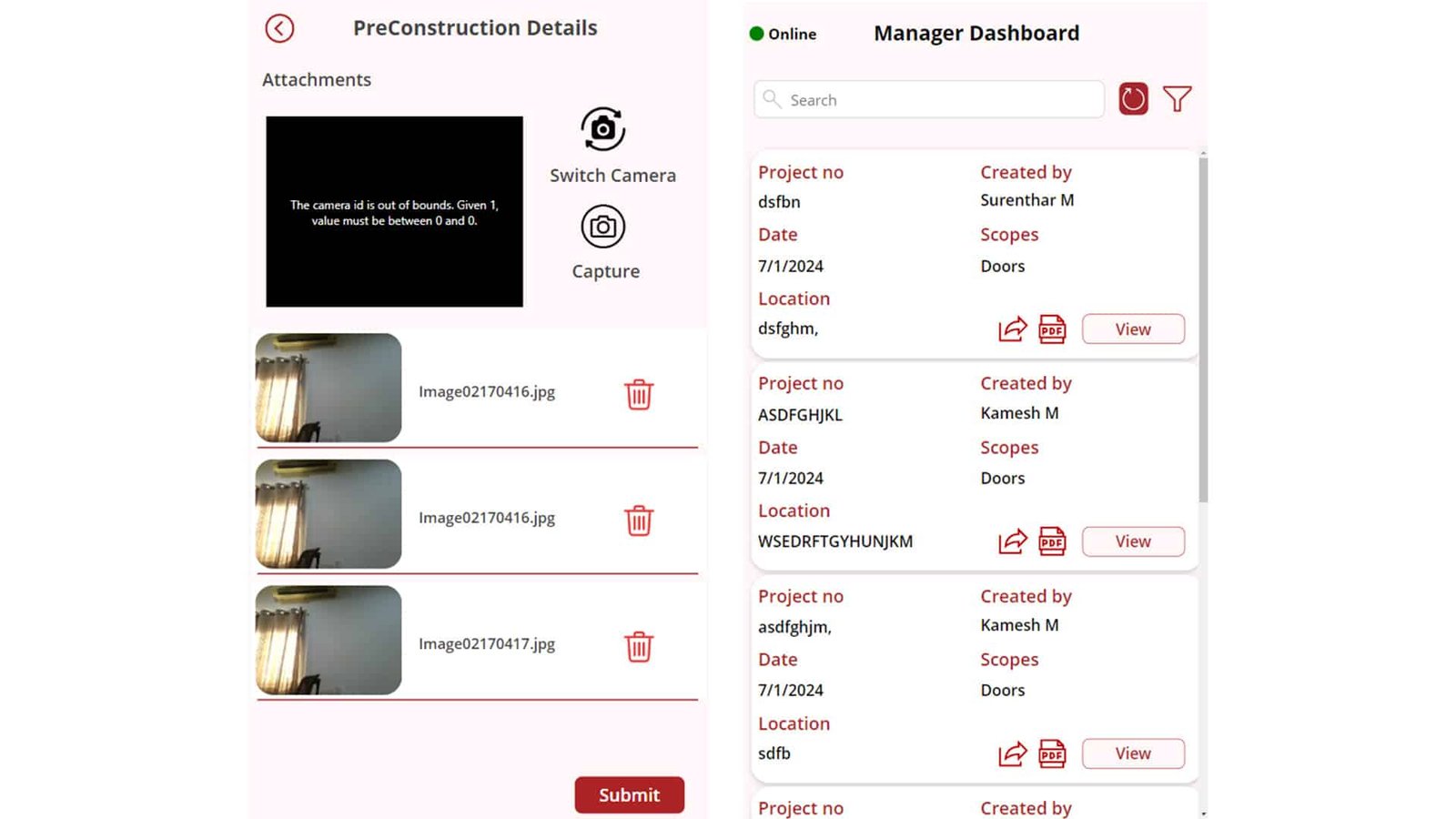 Simplified Pre-Construction Details