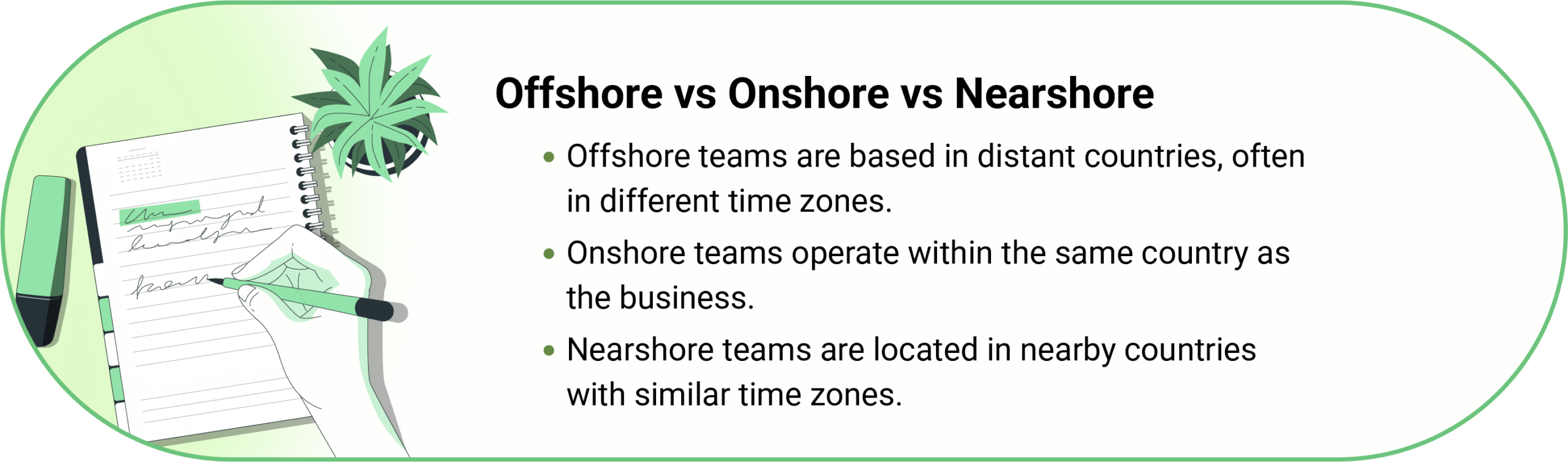 Offshore vs Onshore vs Nearshore