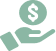 Home 51 Teal icon of a coin and banknotes representing payment or revenue
