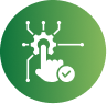 M365 Service Page 8 Green circular icon with a touch sensor symbol