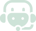 Teal icon of a customer support agent with a headset
