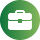 Green circular icon with a white briefcase and cursor symbol