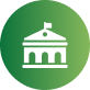 Green circular icon with a white government building symbol