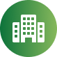 Green circular icon with a white office building symbol