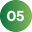 Green square badge with the number "05"